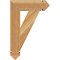 Ekena Millwork Traditional Arts & Crafts Rough Sawn Bracket, Western Red Cedar, 4"W x 16"D x 24"H BKT04X16X24TRA03RWR - alternate 3